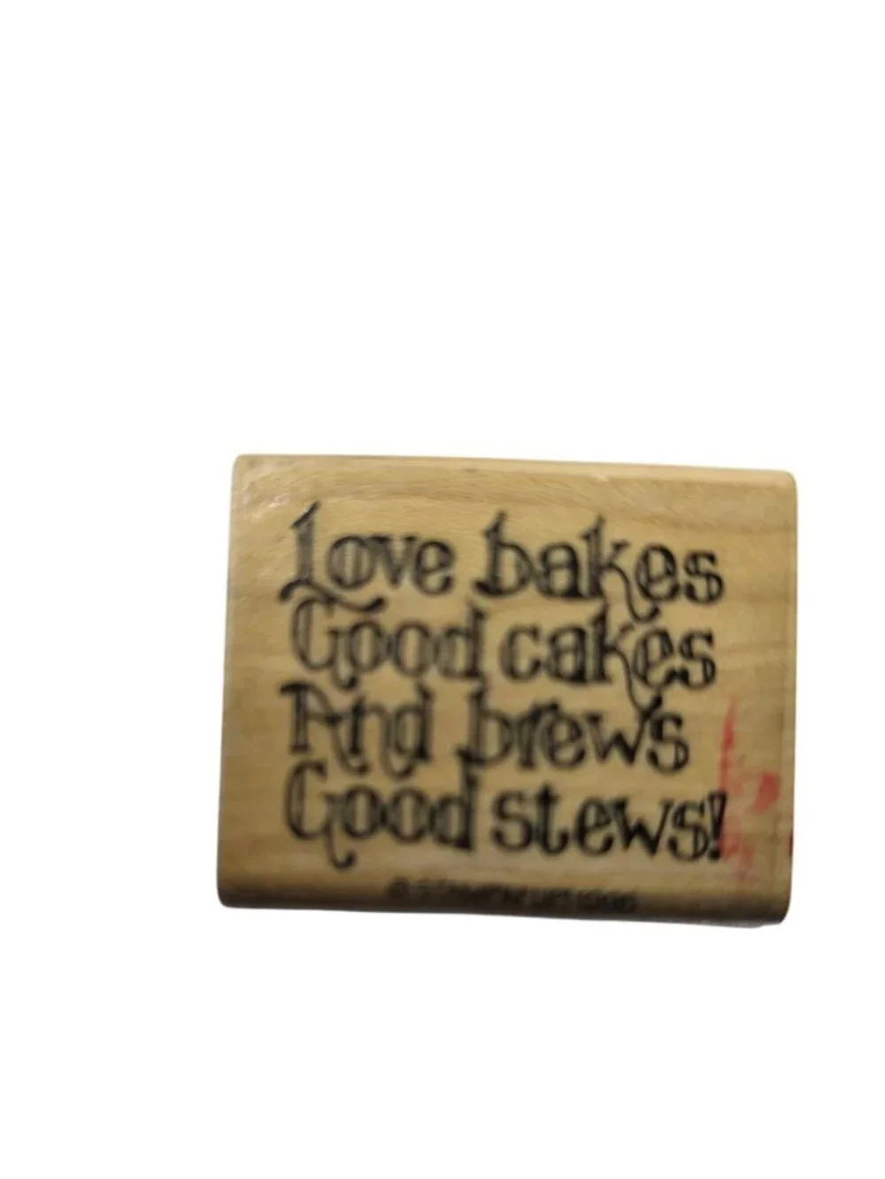 Set Of 5 Wooden Rubber Stamps With Inspirational Quotes scrap booking crafting